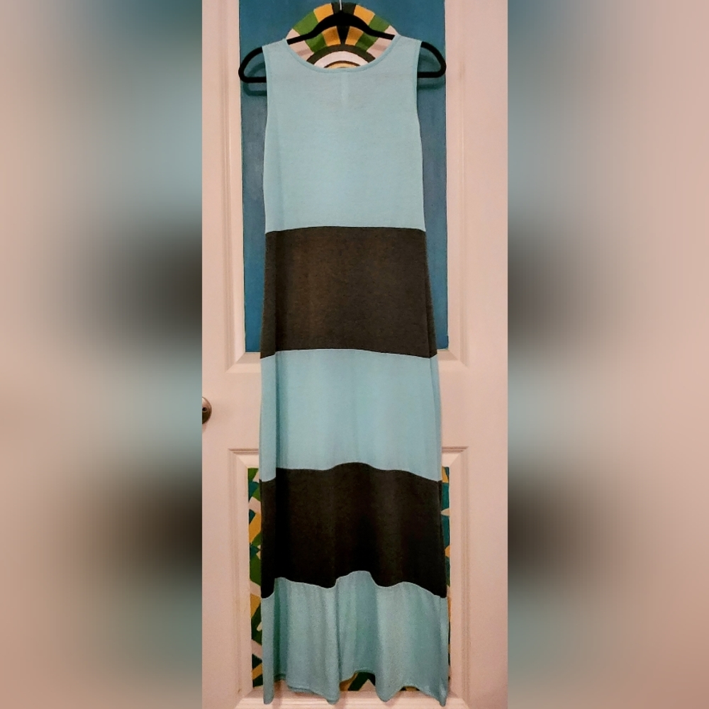 Andrea Missy Long Striped Dress-S - Picture 4 of 8
